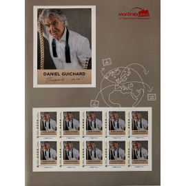 Planche de timbres Daniel Guichard