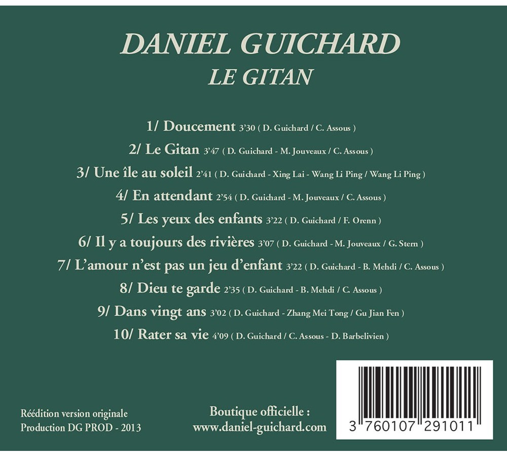 CD Notre Histoire de Daniel Guichard - Boutique Officielle Daniel Guichard